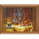 Bead Embroidery Kit on Art Canvas "Roshan"