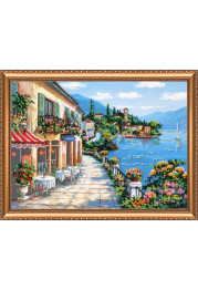 Bead Embroidery Kit on Art Canvas "Breeze"