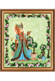 Bead Embroidery Kit on Art Canvas "Louisa"