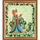 Bead Embroidery Kit on Art Canvas "Louisa"