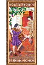 Bead Embroidery Kit on Art Canvas "The old story"