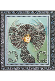 Bead Embroidery Kit on Art Canvas "Selena"