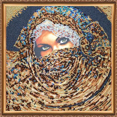 Bead Embroidery Kit on Art Canvas "Scheherazade"