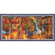 Bead Embroidery Kit on Art Canvas "October colours"