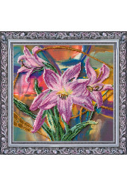Bead Embroidery Kit on Art Canvas "Lady Ellian"