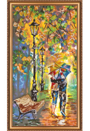 Bead Embroidery Kit on Art Canvas "Colour mood"