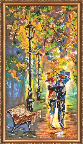 Bead Embroidery Kit on Art Canvas "Colour mood"