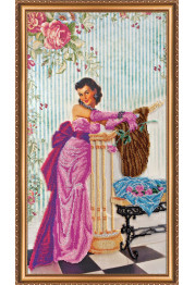 Bead Embroidery Kit on Art Canvas "Debut"