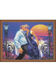 Bead Embroidery Kit on Art Canvas "Tango"