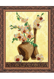 Bead Embroidery Kit on Art Canvas "Sunny etude – 3"