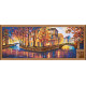 Bead Embroidery Kit on Art Canvas "Gold reflections"