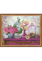 Bead Embroidery Kit on Art Canvas "Provence – 1"