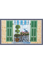 Bead Embroidery Kit on Art Canvas "Loft – 2"