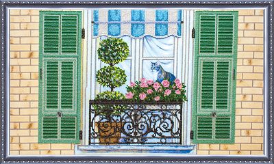 Bead Embroidery Kit on Art Canvas "Loft – 2"
