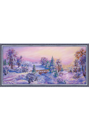 Bead Embroidery Kit on Art Canvas "Bewitched forest"