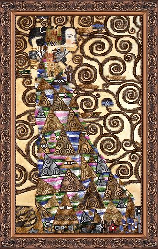 Bead Embroidery Kit on Art Canvas "Expectation"