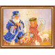 Bead Embroidery Kit on Art Canvas "Mystery of birth"