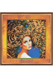 Bead Embroidery Kit on Art Canvas "The Four Elements – Earth"