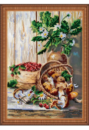 Bead Embroidery Kit on Art Canvas "Fantasy forest"