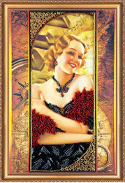 Bead Embroidery Kit on Art Canvas "Milady"