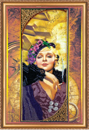 Bead Embroidery Kit on Art Canvas "Bonnie"