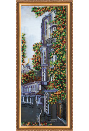 Bead Embroidery Kit on Art Canvas "Side streets of St. Petersburg – 2"