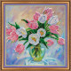 Bead Embroidery Kit on Art Canvas "Spring Lyrics"