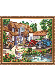Bead Embroidery Kit on Art Canvas "Weekend"