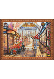 Bead Embroidery Kit on Art Canvas "The passage"