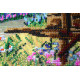 Bead Embroidery Kit on Art Canvas "Garden"