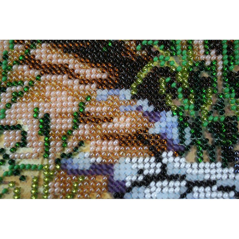 Bead Embroidery Kit on Art Canvas "Rest on the rocks"
