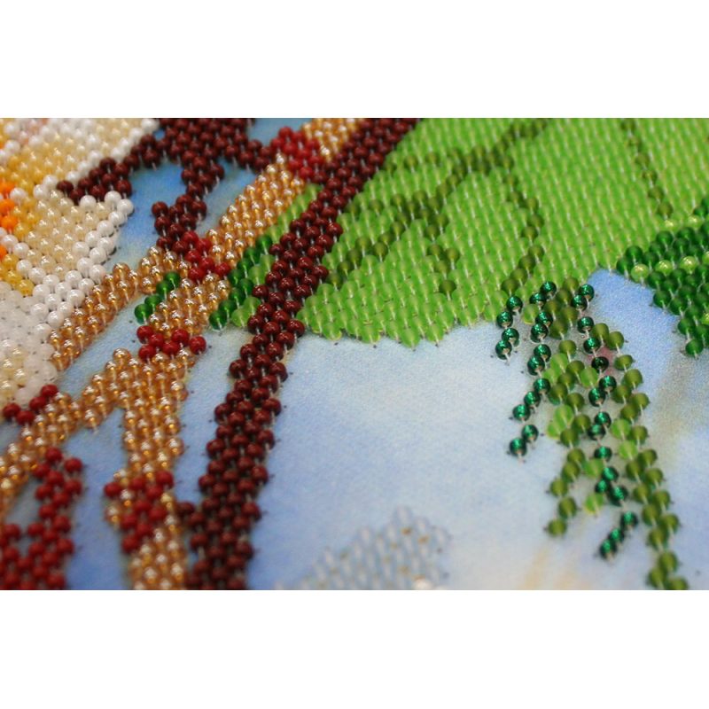 Bead Embroidery Kit on Art Canvas "Hawaiian breeze"