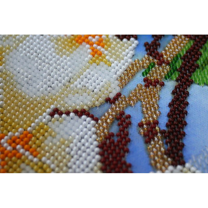 Bead Embroidery Kit on Art Canvas "Hawaiian breeze"