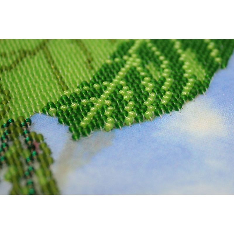 Bead Embroidery Kit on Art Canvas "Hawaiian breeze"