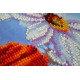 Bead Embroidery Kit on Art Canvas "Wild poppies – 1"