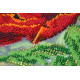 Bead Embroidery Kit on Art Canvas "Wild poppies – 3"