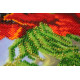 Bead Embroidery Kit on Art Canvas "Wild poppies – 3"