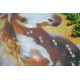 Bead Embroidery Kit on Art Canvas "Seven horses"
