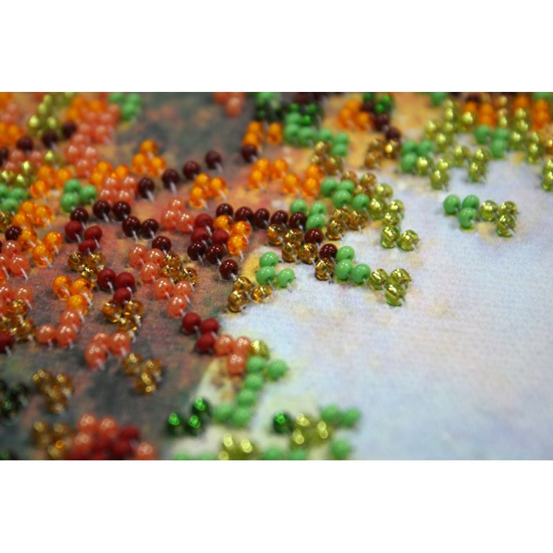 Bead Embroidery Kit on Art Canvas "Seven horses"
