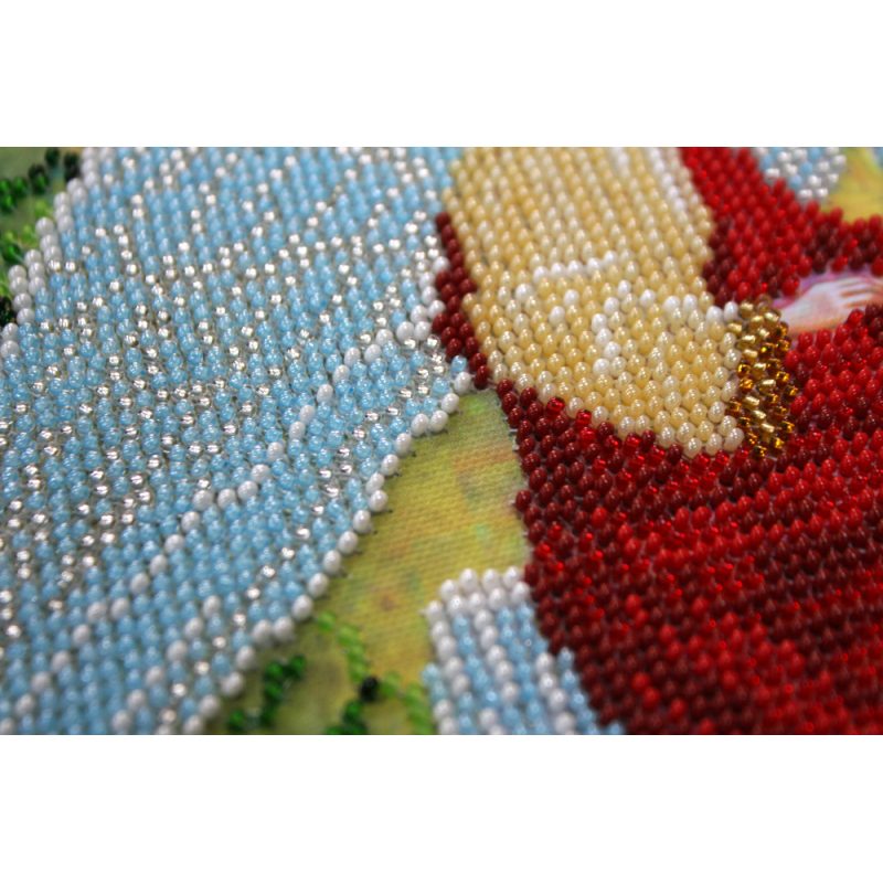 Bead Embroidery Kit on Art Canvas "Holy Trinity"