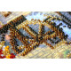 Bead Embroidery Kit on Art Canvas "Water-mill"