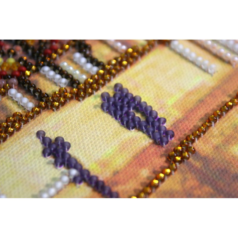 Bead Embroidery Kit on Art Canvas "Autumn Poetry"