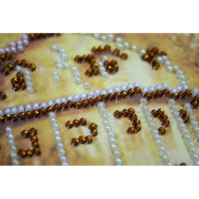 Bead Embroidery Kit on Art Canvas "Autumn Poetry"
