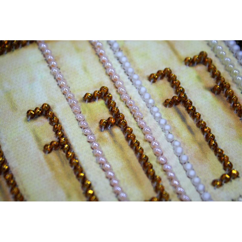 Bead Embroidery Kit on Art Canvas "Autumn Poetry"