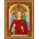 Bead Embroidery Kit on Art Canvas "Holy Guardian Angel"