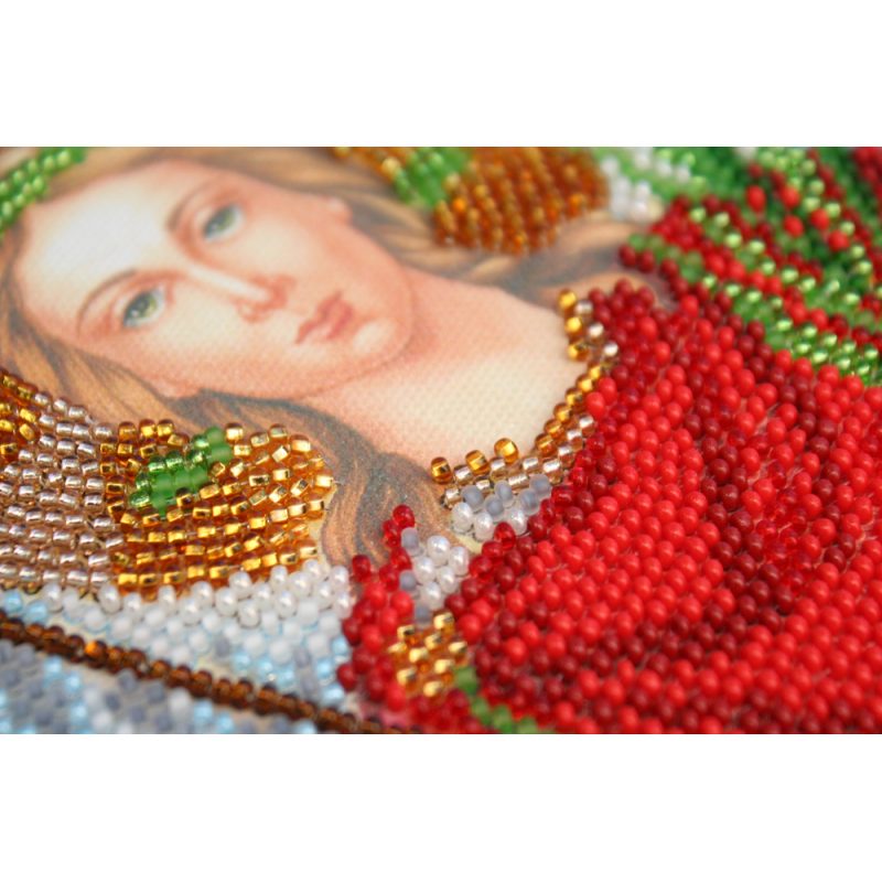 Bead Embroidery Kit on Art Canvas "Holy Guardian Angel"