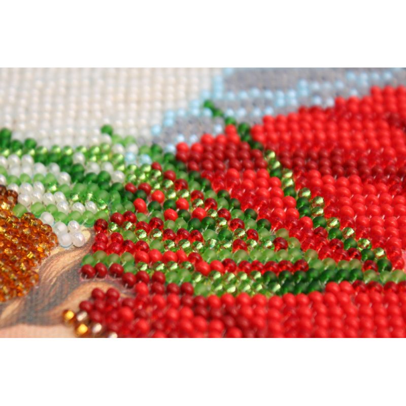 Bead Embroidery Kit on Art Canvas "Holy Guardian Angel"