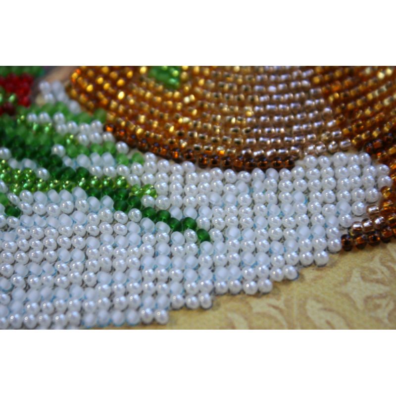 Bead Embroidery Kit on Art Canvas "Holy Guardian Angel"