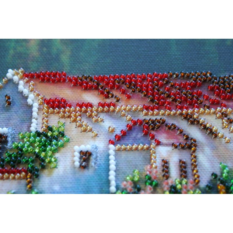 Bead Embroidery Kit on Art Canvas "Sailfish"