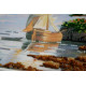 Bead Embroidery Kit on Art Canvas "Sailfish"